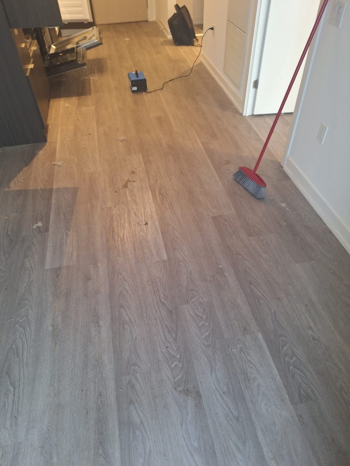 Floors & living area before move cleaning
